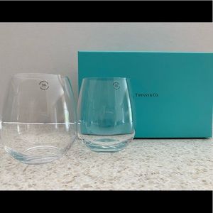 Tiffany & Co. Crystal Glass Stemless Wine Glass